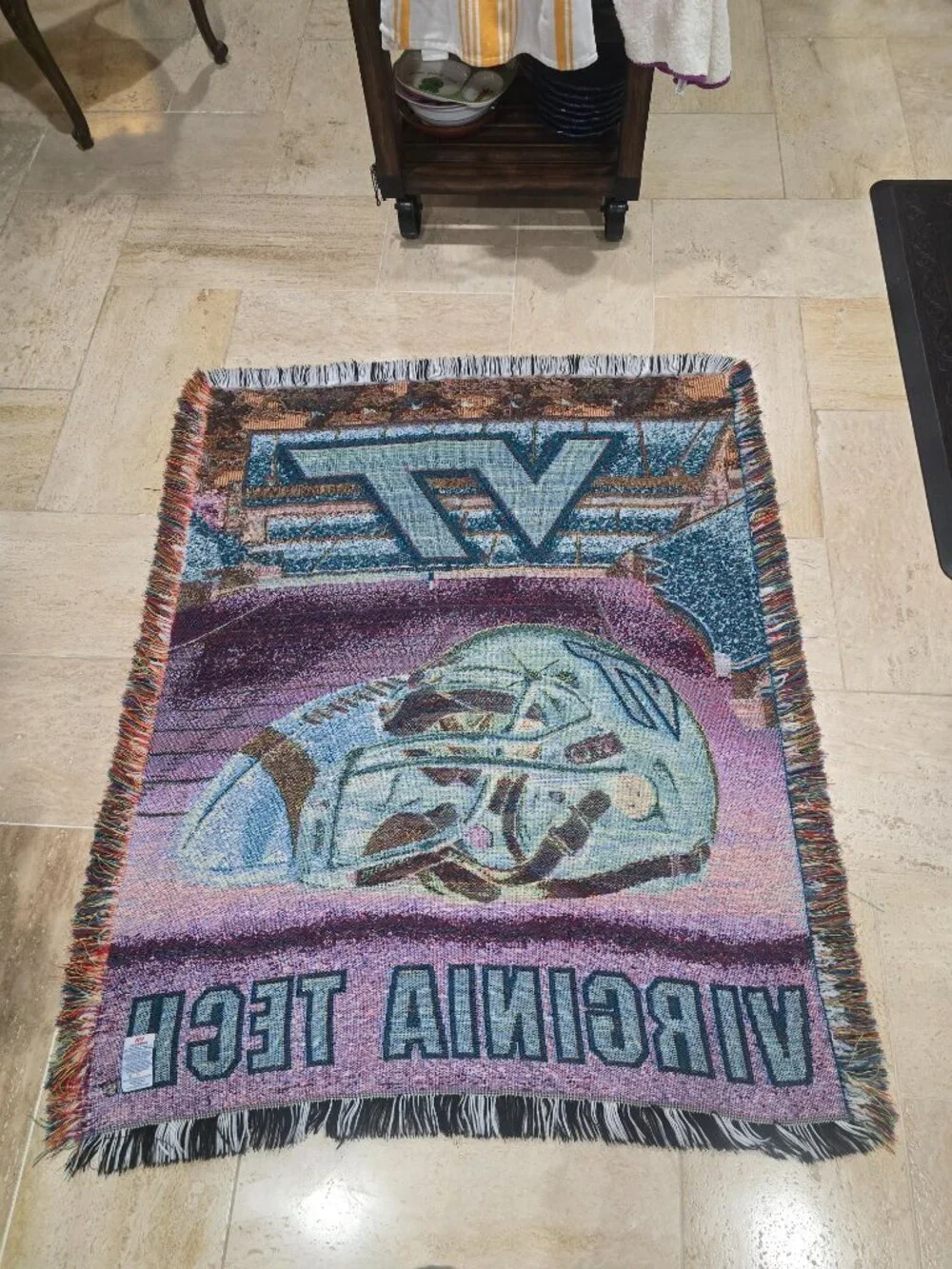 Virginia Tech Hokies Tapestry Throw Blanket 43x54